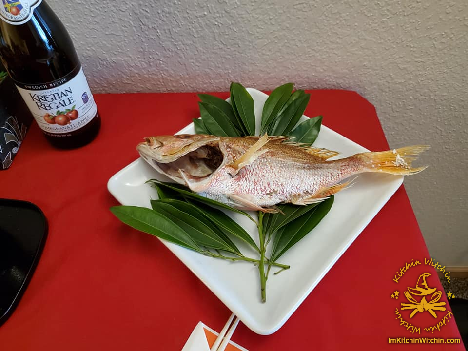Grilled Whole Red Snapper Image / 睨み鯛 画像